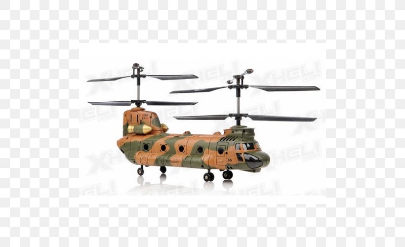 Radio-controlled Helicopter Boeing CH-47 Chinook Radio Control Radio-controlled Car, PNG, 500x500px, Helicopter, Aircraft, Battery, Boeing Ch47 Chinook, Gyroscope Download Free