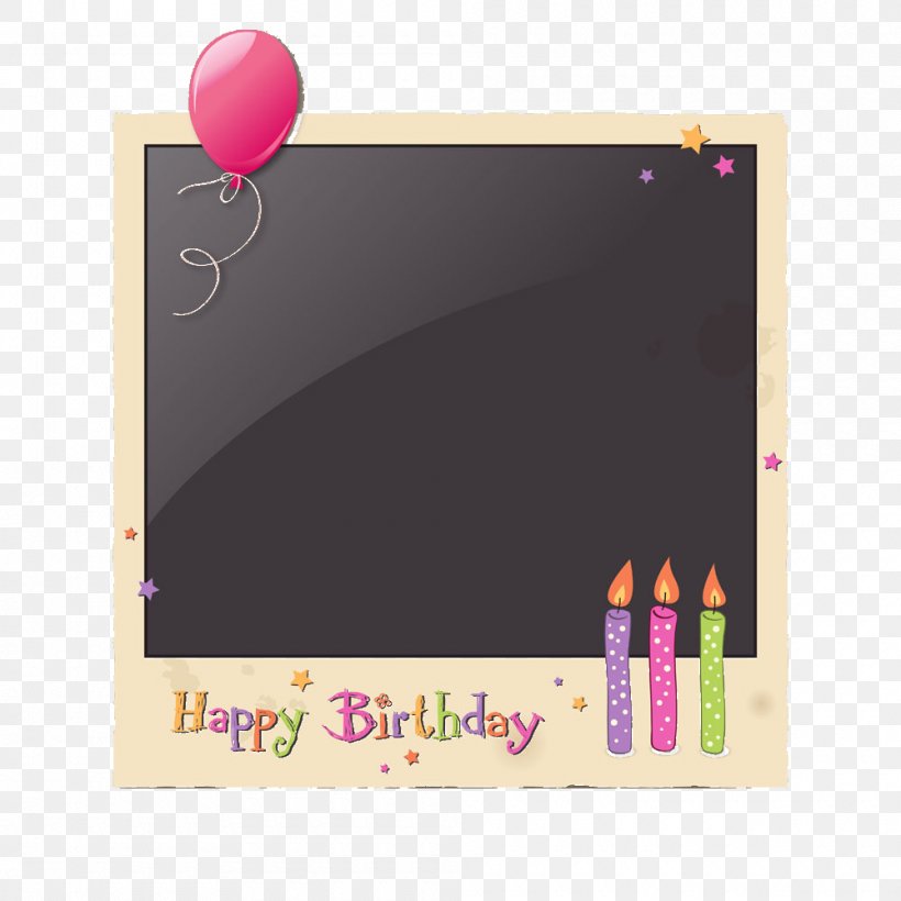 Birthday Photo Frame Interpolation, PNG, 1000x1000px, Birthday Cake, Anniversary, Birthday, Brand, Greeting Note Cards Download Free