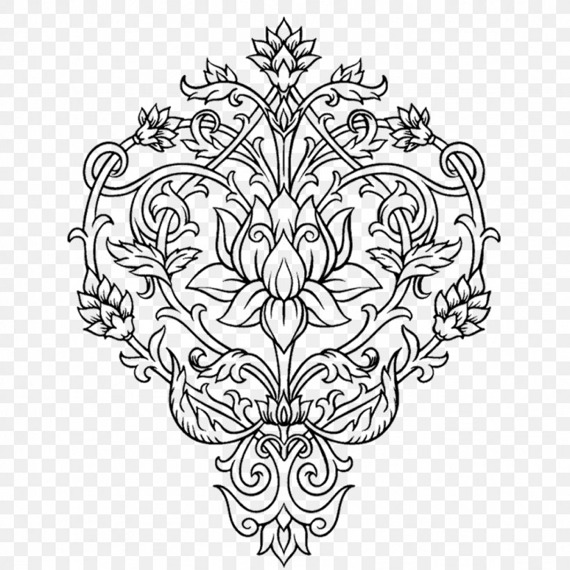 Coloring Book Tattoo Mehndi Adult, PNG, 1024x1024px, Coloring Book, Adult, Area, Art, Black Download Free