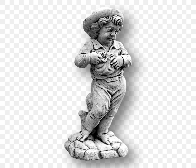 Garden Gnome Classical Sculpture Statue Marble, PNG, 700x700px, Garden, Black And White, Child, Classical Sculpture, Dwarf Download Free