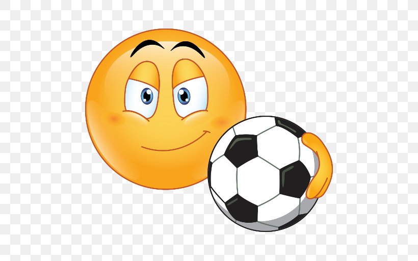 Emoji Smiley Football Emoticon Sticker, PNG, 512x512px, Emoji, Android, Ball, Emoticon, Football Download Free