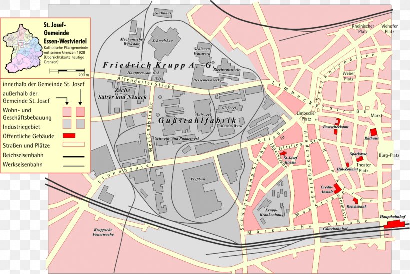 Krupp Steel Foundry St. Joseph Westviertel Map Wikipedia, PNG, 1275x853px, St Joseph, Area, Carte Historique, Essen, Krupp Download Free