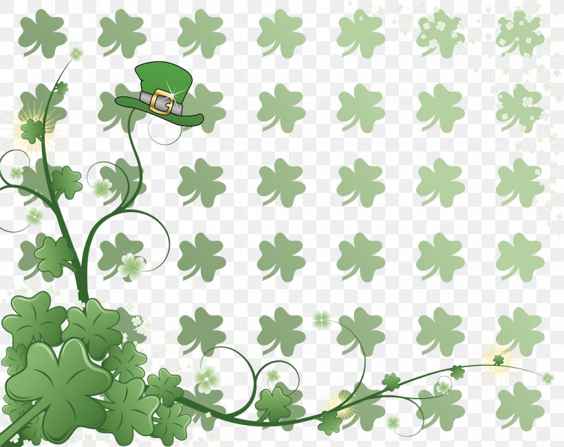 Clover, PNG, 1957x1551px, Clover, Border, Branch, Color Gradient, Computer Network Download Free