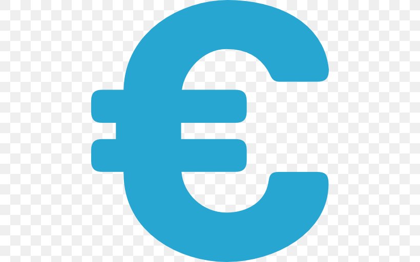 Euro Sign Currency, PNG, 512x512px, Euro Sign, Aqua, Area, Blue, Coin Download Free