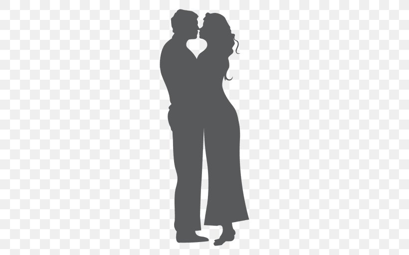 Couple Silhouette Photography, PNG, 512x512px, Couple, Arm, Black And White, Drawing, Hip Download Free