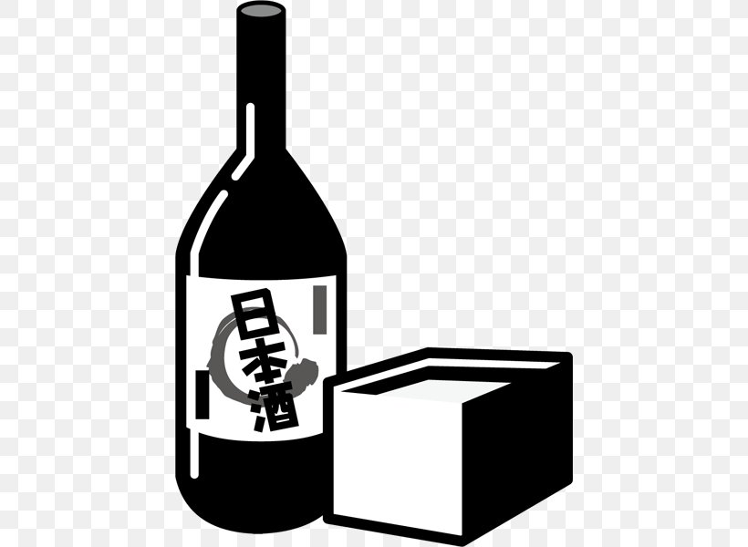Sake Wine Alcoholic Drink Rice Drinking, PNG, 600x600px, Sake, Alcoholic Drink, Beer Brewing Grains Malts, Black And White, Bottle Download Free