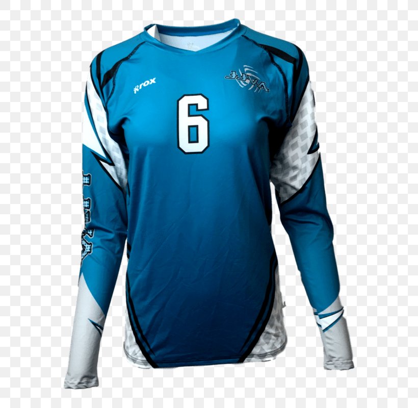 T-shirt Sports Fan Jersey Sleeve Volleyball, PNG, 800x800px, Tshirt, Active Shirt, Aqua, Azure, Blue Download Free