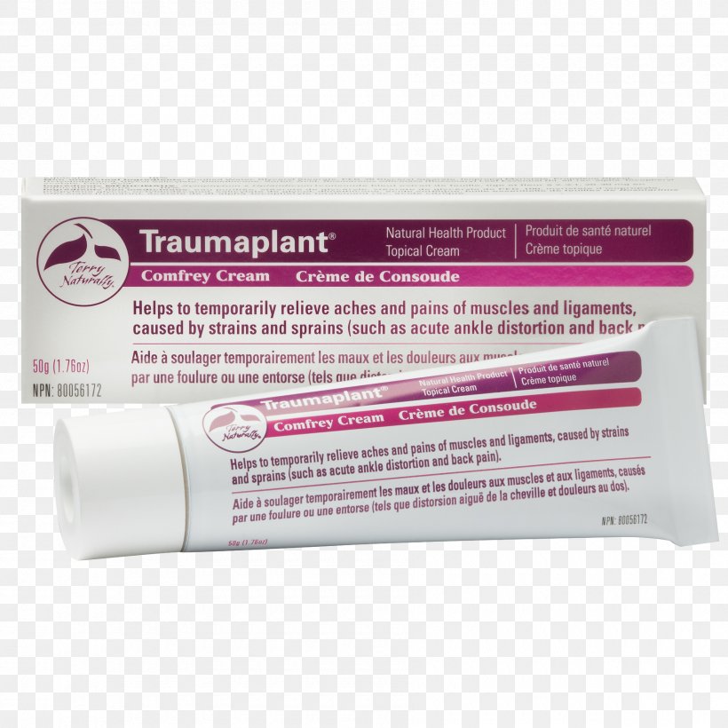EuroPharma Terry Naturally Traumaplant Comfrey Cream Pharmacy Sprain, PNG, 1800x1800px, Cream, Ache, Antiinflammatory, Comfrey, Health Care Download Free