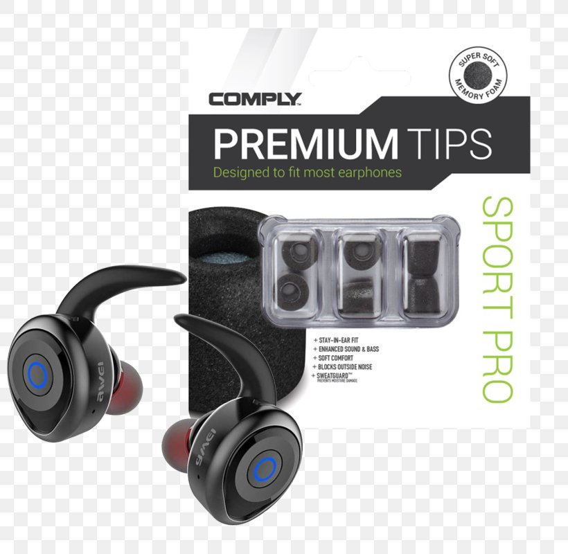 Headphones Comply SmartCore Sport Pro Premium Memory Foam Earphone Tips With SweatGuard Wireless Marshall Mode EQ, PNG, 800x800px, Headphones, Audio, Audio Equipment, Beats Electronics, Ear Download Free