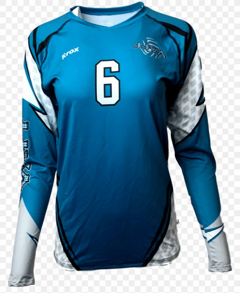 Sports Fan Jersey T-shirt Sleeve Volleyball, PNG, 837x1024px, Jersey, Active Shirt, Azure, Blue, Bluza Download Free