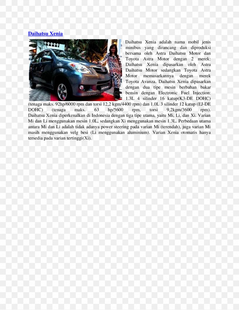 Bumper Compact Car Daihatsu Xenia, PNG, 1700x2200px, Bumper, Advertising, Automotive Design, Automotive Exterior, Brand Download Free