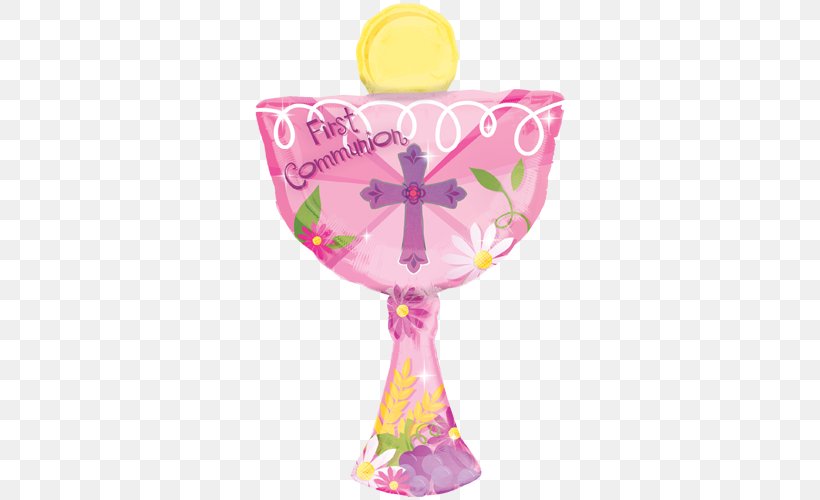 First Communion Eucharist Chalice Mylar Balloon Baptism, PNG, 500x500px, First Communion, Balloon, Baptism, Bar And Bat Mitzvah, Chalice Download Free