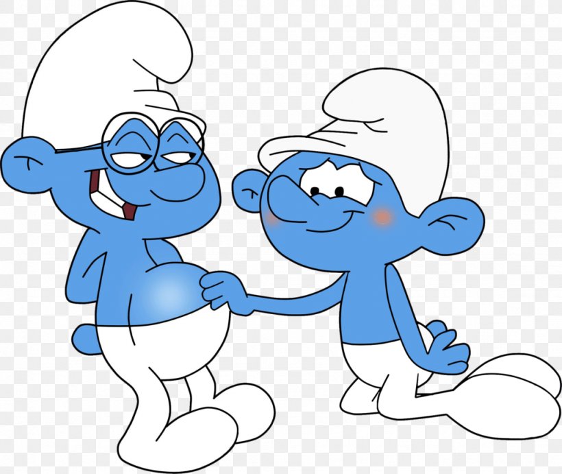 Smurfette Clumsy Smurf Brainy Smurf The Smurfs, PNG, 1024x863px, Watercolor, Cartoon, Flower, Frame, Heart Download Free
