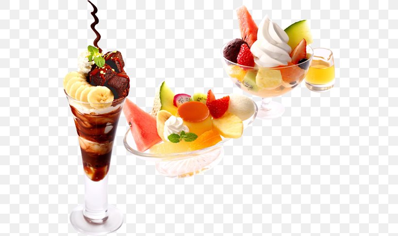 Sundae Parfait Shinjuku Cocktail Garnish Frozen Yogurt, PNG, 575x486px, Sundae, Cocktail Garnish, Dairy Product, Dessert, Drink Download Free