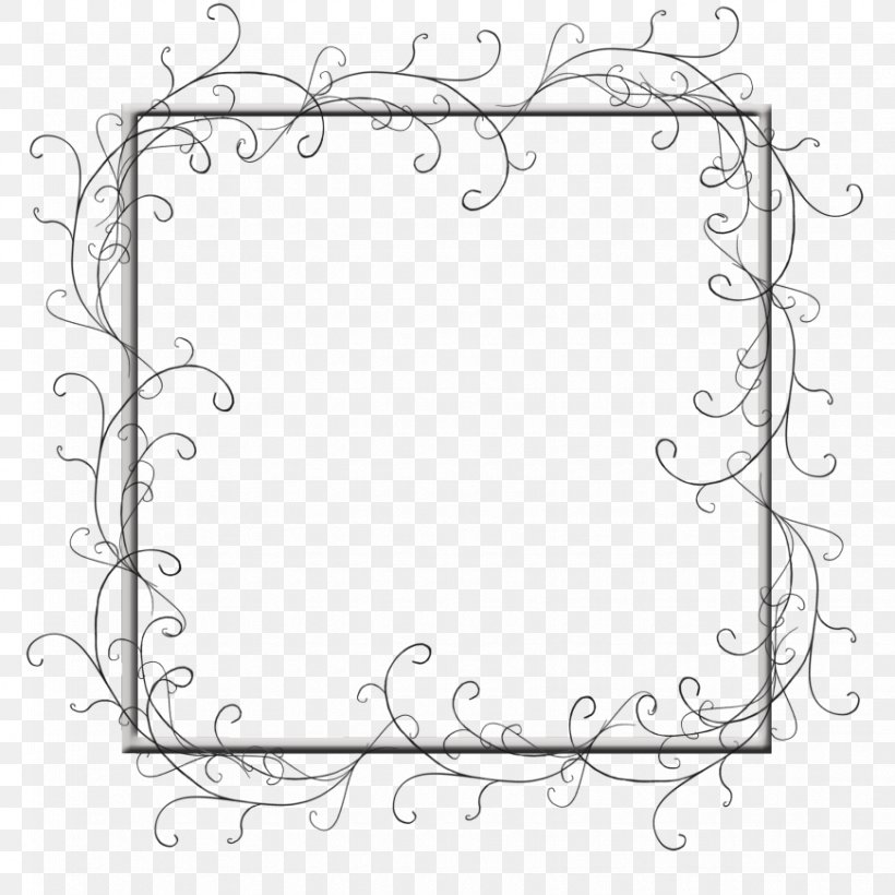 White Picture Frames Point Line Art Angle, PNG, 870x870px, White, Area, Black And White, Border, Line Art Download Free