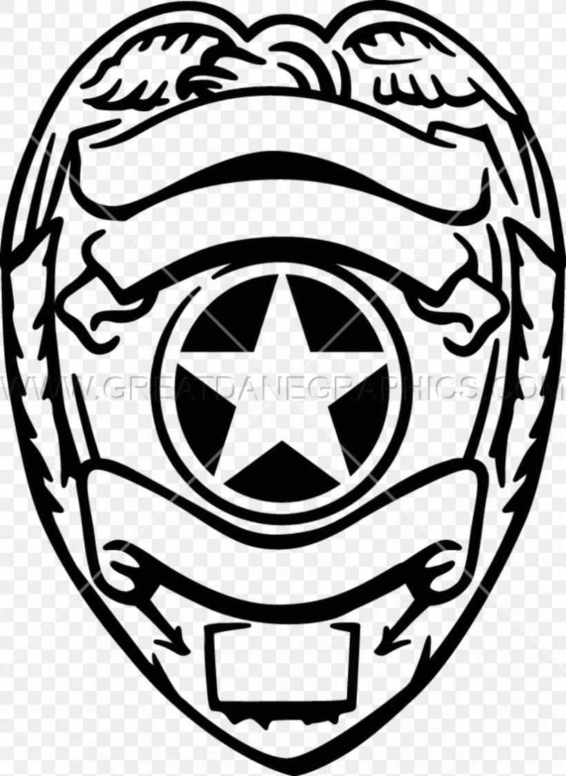 Badge Police Officer Coloring Book Law Enforcement, PNG, 825x1130px