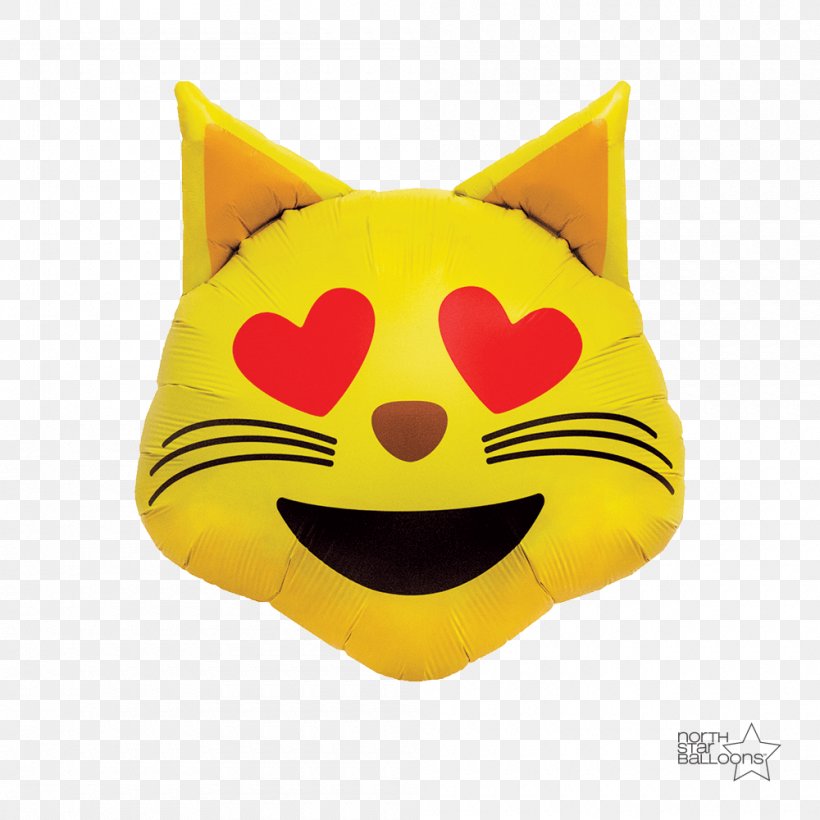 Emoji Balloon Heart Love Smile, PNG, 1000x1000px, Emoji, Balloon, Birthday, Emoticon, Heart Download Free