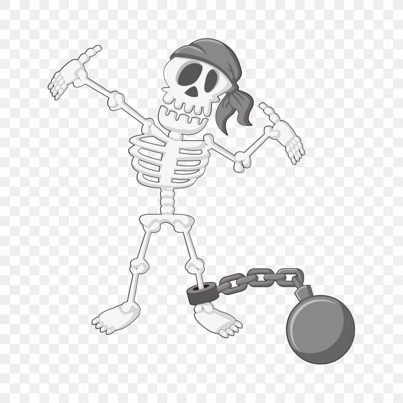 Human Skeleton Skull Euclidean Vector, PNG, 1200x1200px, Skeleton, Art, Black And White, Bone, Cartoon Download Free