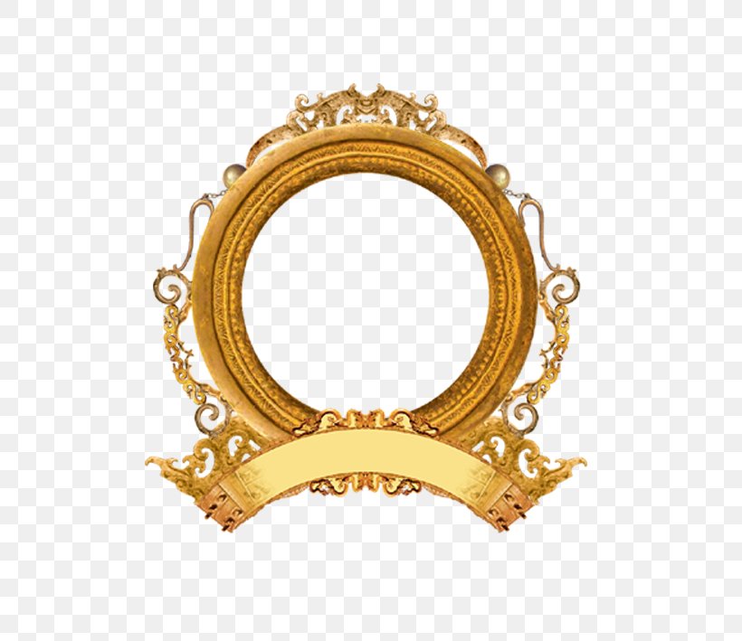 Picture Frames Mirror Computer File, PNG, 709x709px, Picture Frames, Brass, Jewellery, Mirror, Oval Download Free