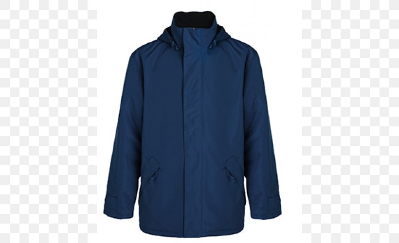Hoodie Safari Jacket Clothing Fashion, PNG, 500x500px, Hoodie, Blue, Clothing, Coat, Cobalt Blue Download Free
