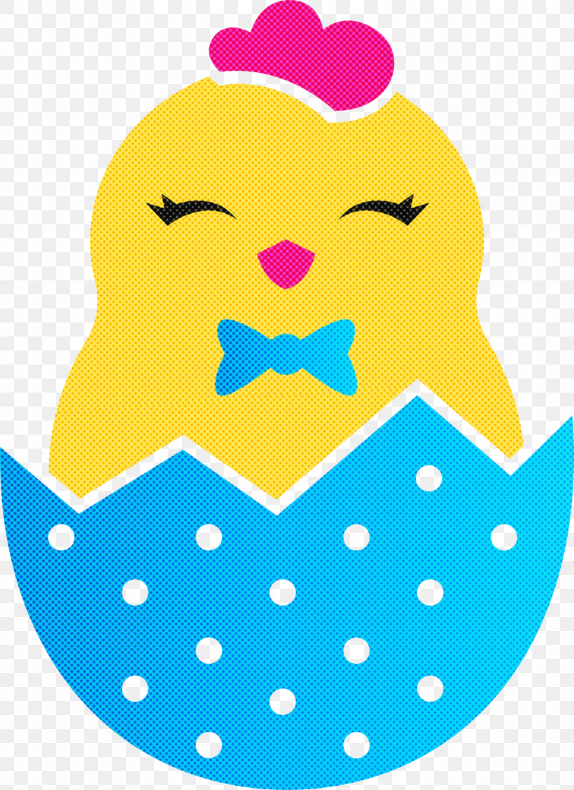 Chick In Eggshell Easter Day Adorable Chick, PNG, 2181x3000px, Chick In Eggshell, Adorable Chick, Easter Day, Polka Dot, Smile Download Free