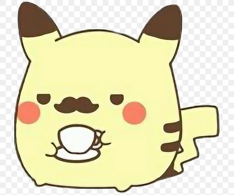 Pokémon: Let's Go, Pikachu! And Let's Go, Eevee! Moustache Cuteness, PNG, 740x684px, Pikachu, Carnivoran, Cat, Cat Like Mammal, Cuteness Download Free