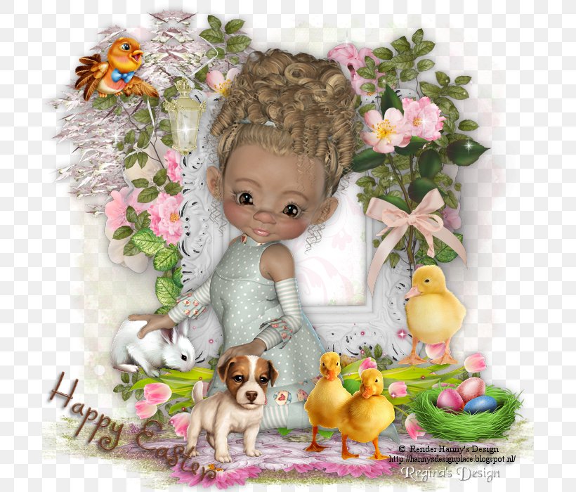 Puppy Easter Doll Google Play, PNG, 700x700px, Puppy, Dog Like Mammal, Doll, Easter, Flower Download Free