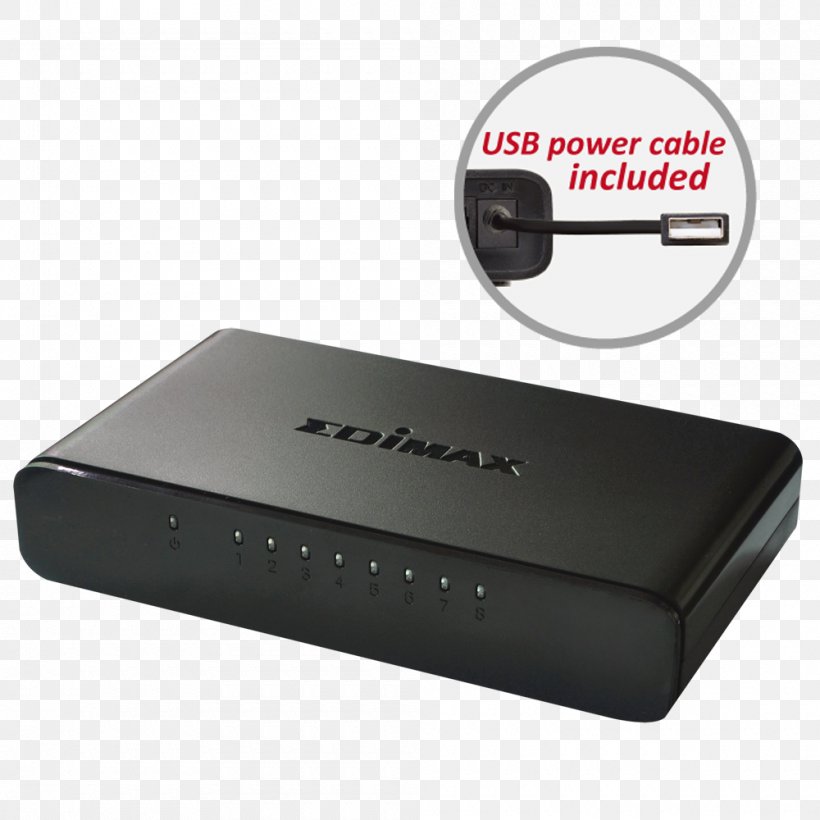 Network Switch Edimax 8-Port Fast Ethernet Desktop Switch Uk Plug Gigabit Ethernet IEEE 802, PNG, 1000x1000px, Network Switch, Cable, Computer Network, Desk, Desktop Computers Download Free