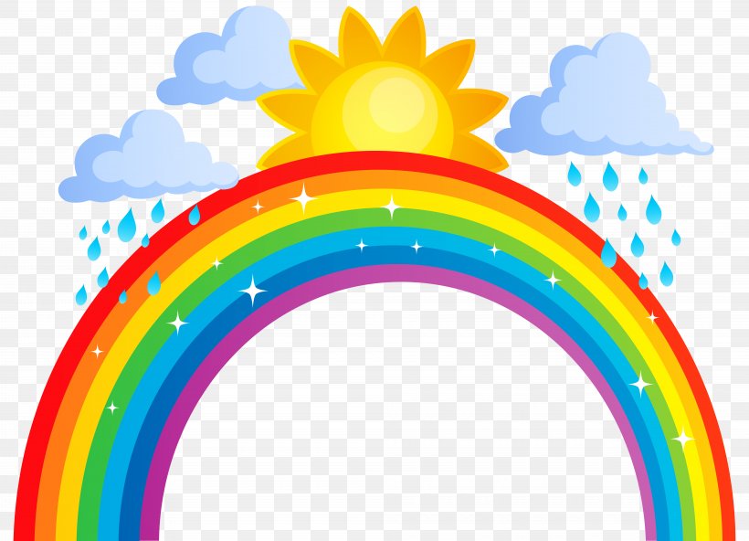 Rainbow Clip Art, PNG, 8000x5782px, Rainbow, Cloud, Cloud Iridescence, Pattern, Rain Download Free