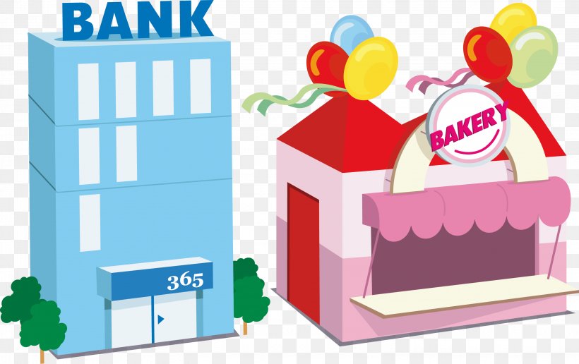 Bank Cartoon Architecture, PNG, 3056x1925px, Bank, Architecture, Area, Art, Brand Download Free