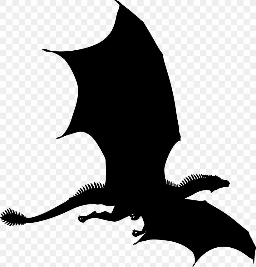 Dragon Silhouette Clip Art, PNG, 2172x2264px, Dragon, Beak, Black And White, Chinese Dragon, Criatura Imaginaria Download Free