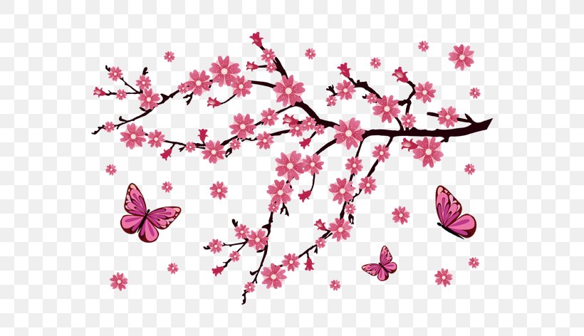 Nail Art Cherry Blossom Wall Decal, PNG, 680x472px, Nail Art, Blossom, Branch, Cherry, Cherry Blossom Download Free