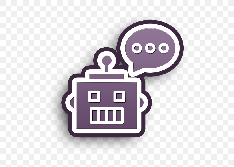 Chatbot Icon Robots Icon, PNG, 600x586px, Chatbot Icon, Logo, Robots Icon, Violet Download Free