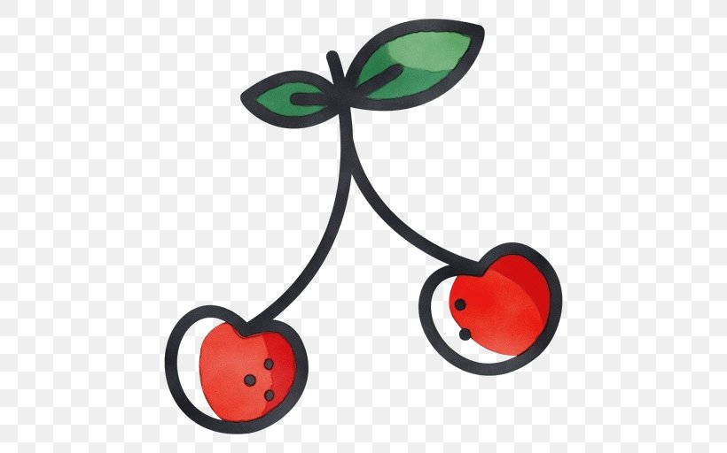 Transparency Drawing Cherries Silhouette, PNG, 512x512px, Watercolor, Cherries, Cherry, Drawing, Drupe Download Free