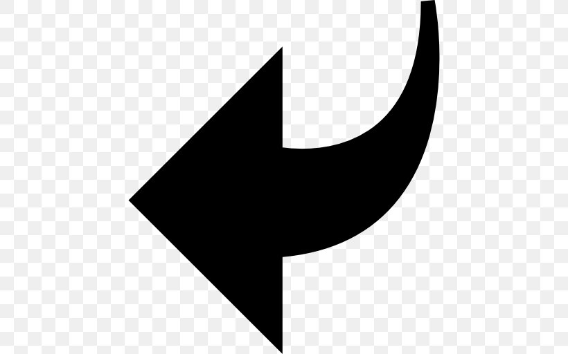 Arrow Symbol Clip Art, PNG, 512x512px, Symbol, Black, Black And White, Crescent, Index Download Free