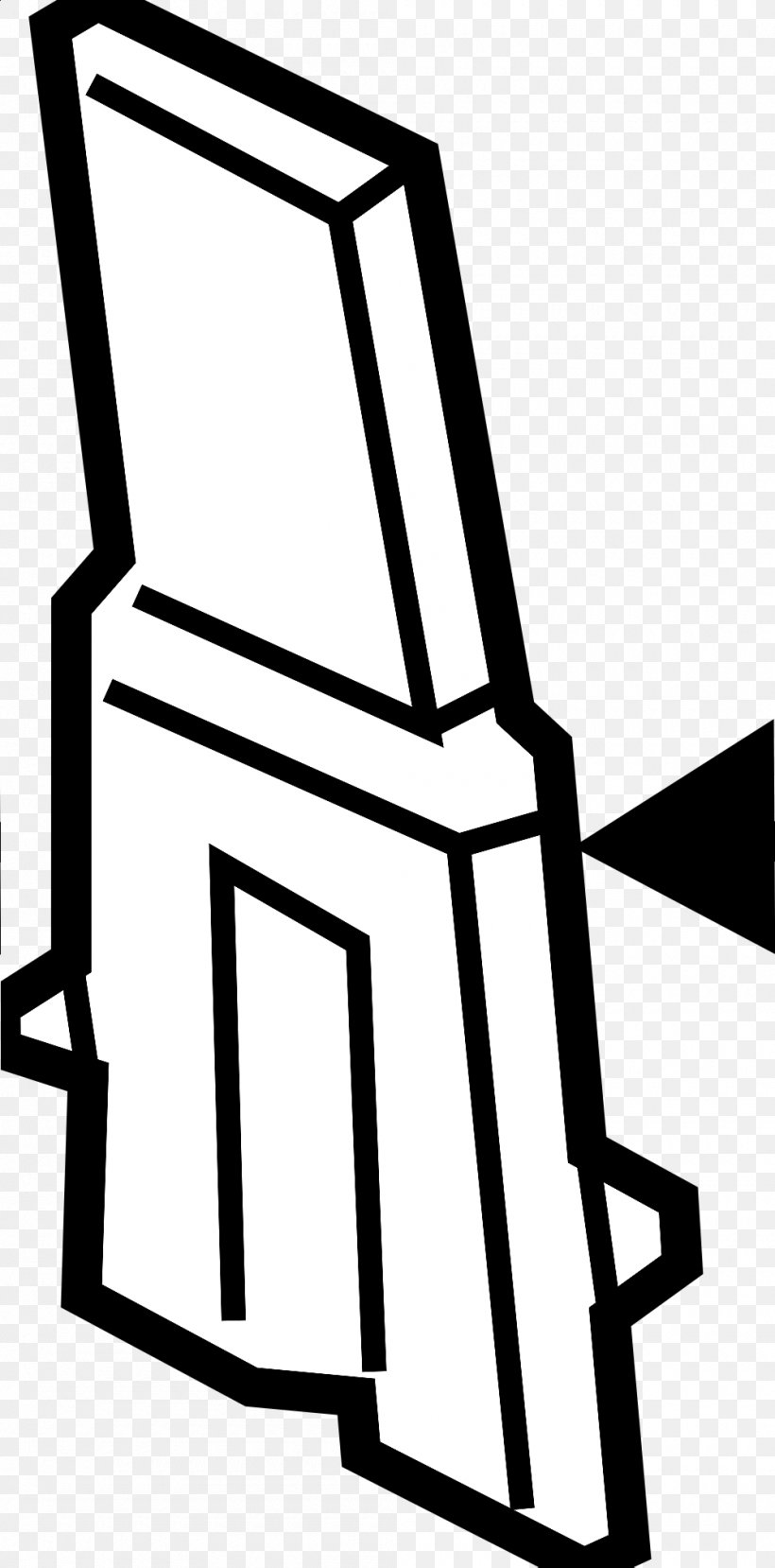 Line Chair Clip Art, PNG, 1000x2022px, Chair, Black And White, Design M, Furniture, Monochrome Download Free