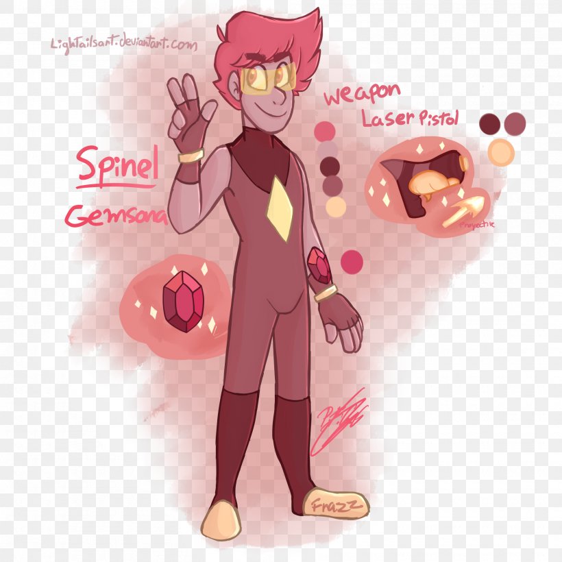 Gemstone Spinel DeviantArt Fan Art Beryl, PNG, 2000x2000px, Watercolor, Cartoon, Flower, Frame, Heart Download Free