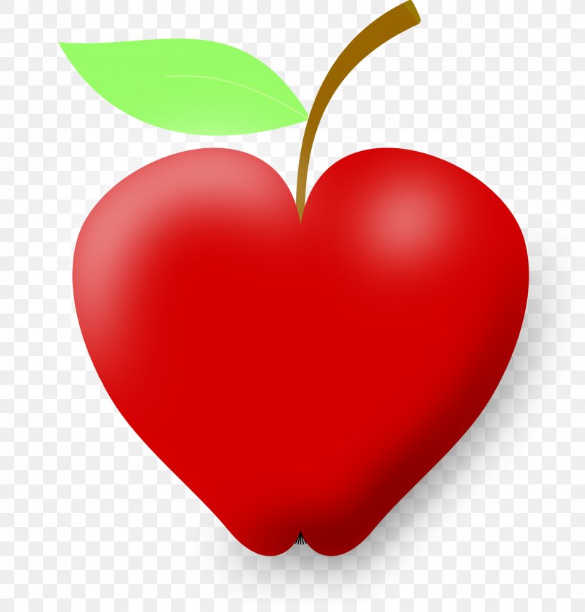 Heart Apple Clip Art, PNG, 1832x1920px, Heart, Apple, Fruit, Love, Natural Foods Download Free