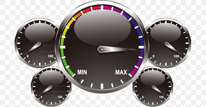 Car Speedometer Euclidean Vector Velocity, PNG, 705x428px, Car, Brand, Clock, Counter, Dial Download Free
