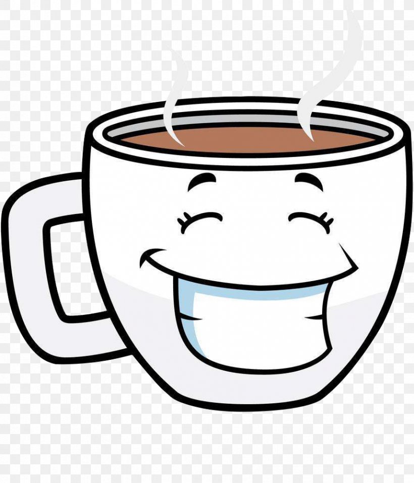 Coffee Cup Tea Cafe Cartoon, PNG, 856x1000px, Coffee, Area, Black And  White, Cafe, Cartoon Download Free