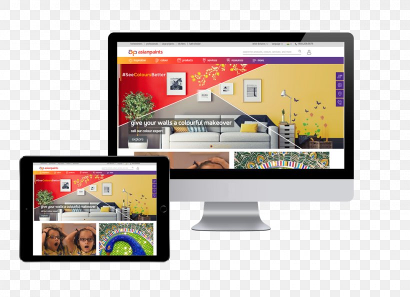 Asian Paints Ltd E-commerce Personalization Display Advertising Computer Monitors, PNG, 980x710px, Asian Paints Ltd, Advertising, Brand, Computer Monitor, Computer Monitors Download Free