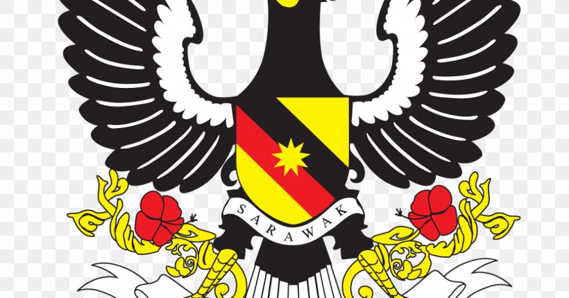 Coat Of Arms Of Sarawak Sabah Coat Of Arms Of Malaysia, PNG, 1200x630px, Sarawak, Art, Beak, Bird, Brand Download Free