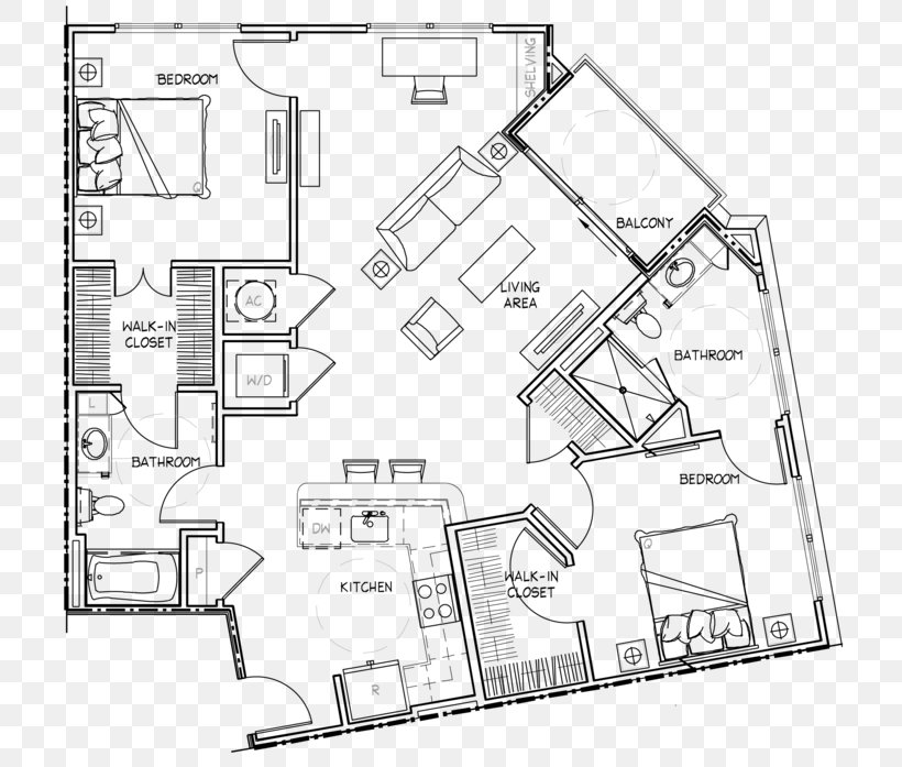 Floor Plan Centric Gateway Apartments Technical Drawing, PNG, 730x697px, Floor Plan, Apartment, Apartment Ratings, Area, Artwork Download Free
