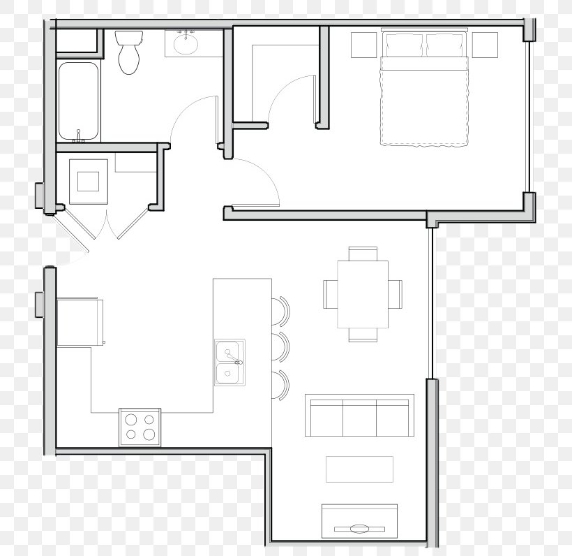 Floor Plan House Bed Apartment Living Room, PNG, 771x796px, Floor Plan, Apartment, Area, Bed, Comfort Download Free