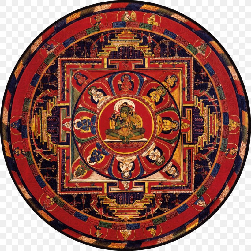 Mandala Tara Thangka Tibetan Buddhism, PNG, 1124x1124px, Mandala, Badge, Buddhahood, Buddharupa, Buddhism Download Free