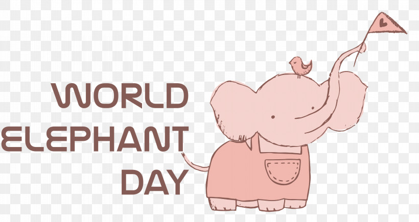 World Elephant Day Elephant Day, PNG, 3000x1595px, World Elephant Day, Abdomen, Cartoon, Character, Human Body Download Free