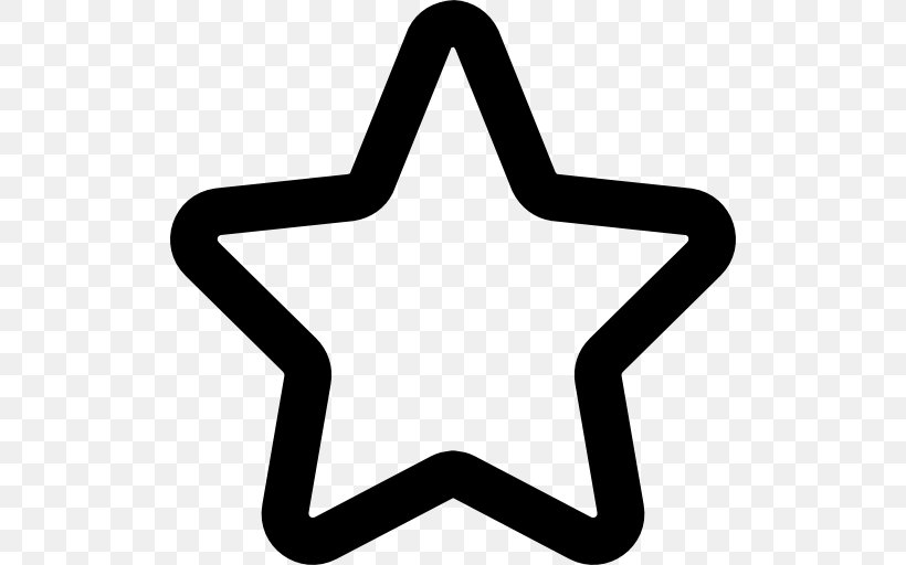 Star Clip Art, PNG, 512x512px, Star, Area, Black And White, Symbol, Triangle Download Free