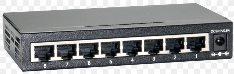 Ethernet Hub Network Switch Local Area Network Gigabit Ethernet, PNG, 2088x660px, Ethernet Hub, Audio Receiver, Computer, Computer Network, Computer Port Download Free