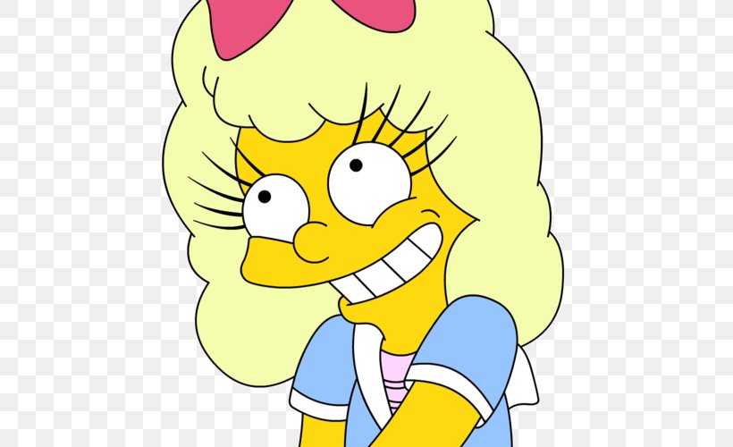 Lisa Simpson YouTube Marge Simpson Homer Simpson Eyelash, PNG, 500x500px, Lisa Simpson, Animation, Area, Art, Artwork Download Free