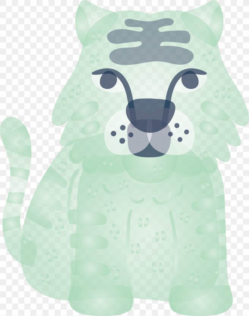 Tiger, PNG, 2361x3000px, Tiger, Animal Figure, Cartoon, Green, Snout Download Free